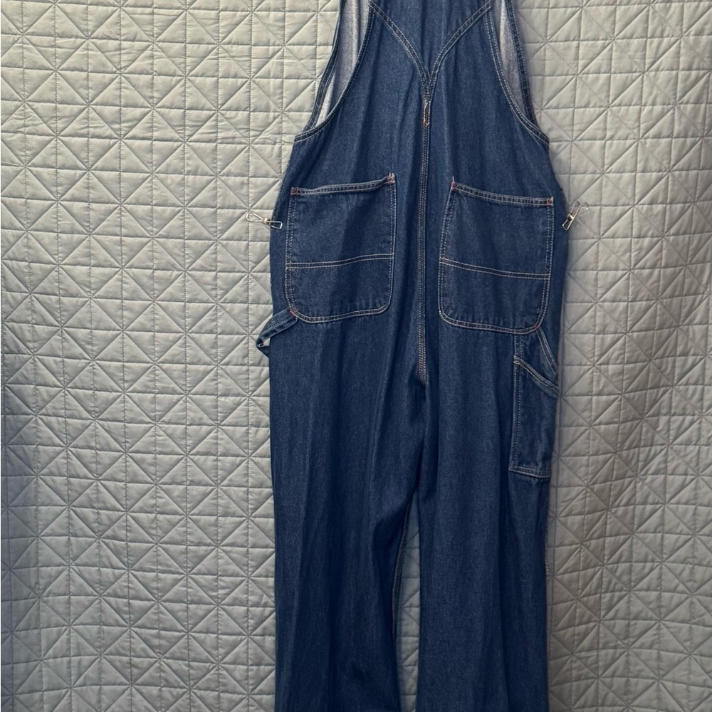 Men's Classic Blue Denim Overalls - Picture 2 of 7